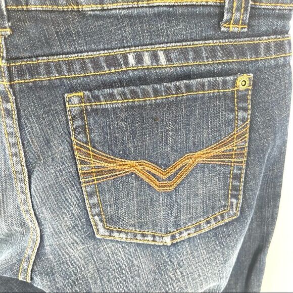 Harley Davidson blue jeans denim pants 10 long EUC bootcut low rise - Picture 6 of 16